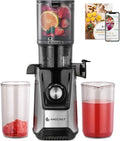 Extracteur de Jus à Froid Silencieux avec Large Bouche de 118MM, Double Filtration, 180W - Nettoyage Facile