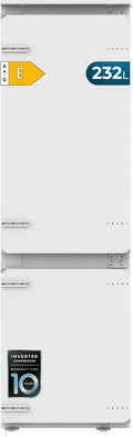 Réfrigérateur Combiné Intégrable 232L No Frost - 177cm, Classe E, Blanc