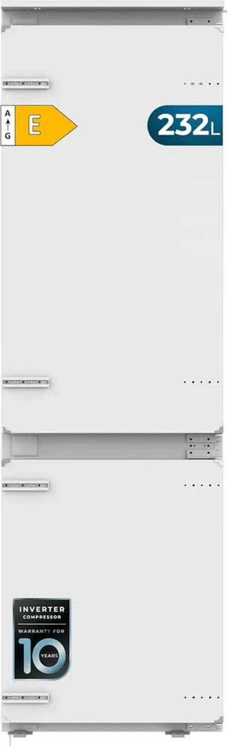 Réfrigérateur Combiné Intégrable 232L No Frost - 177cm, Classe E, Blanc