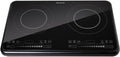 Brandt Plaque à Induction Portable, 2 Zones, 3400W, Noir, 10 Niveaux, Fonction Booster, Fabriqué en France